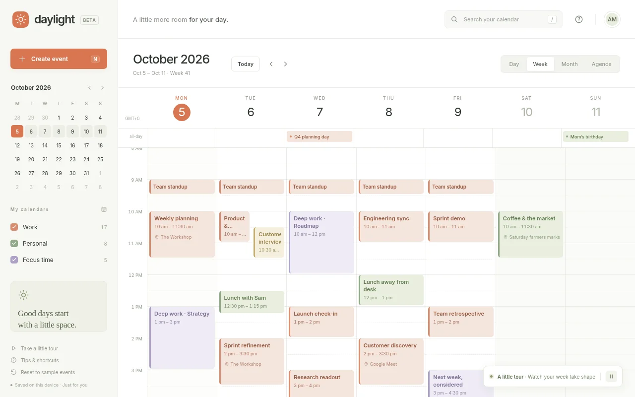 GPT-6 Astra, OpenCode: Calendar planner: render