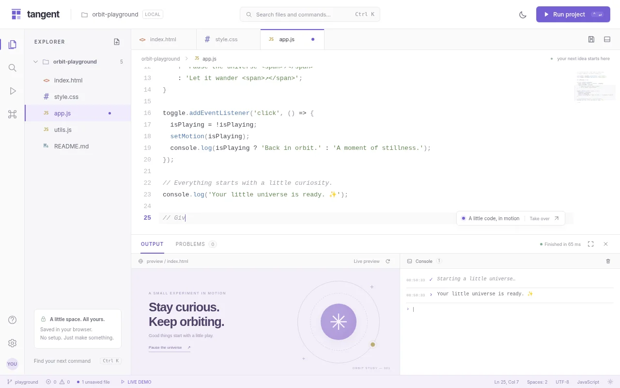 GPT-6 Astra's output for Code editor