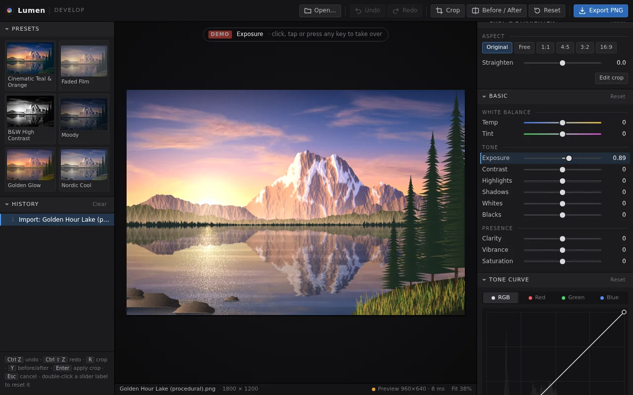 Claude Opus 5.5, Claude Code: Photo editor: render