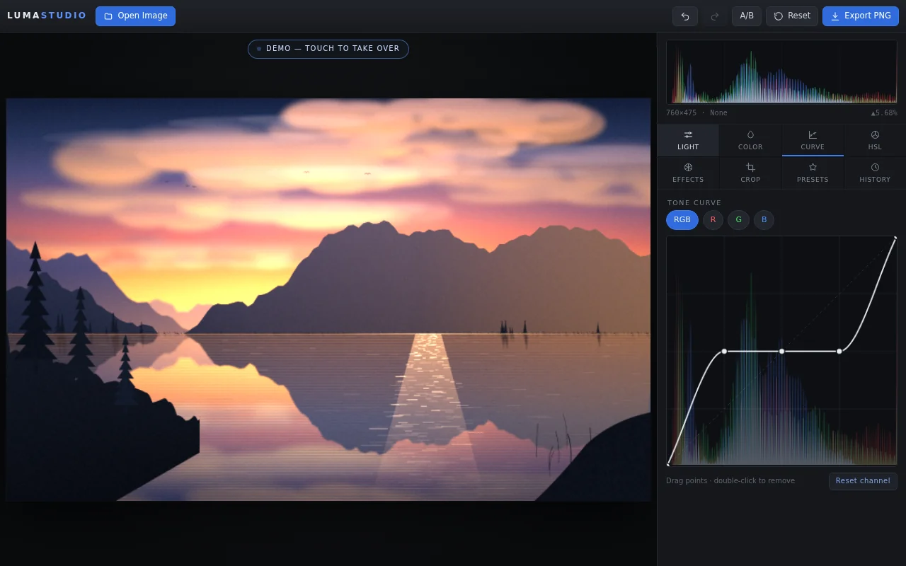 DeepSeek V4.1 Flash's output for Photo editor