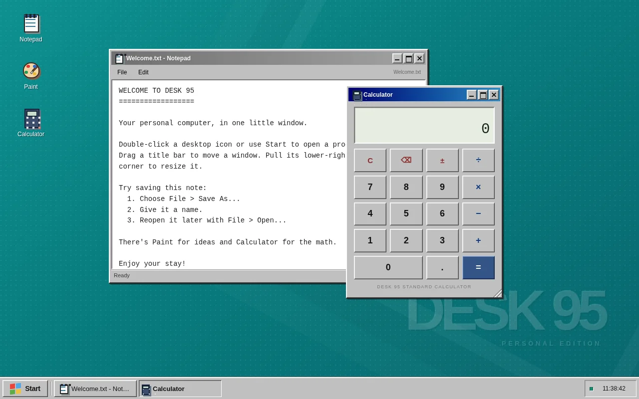 GPT-6 Sol's output for Retro desktop
