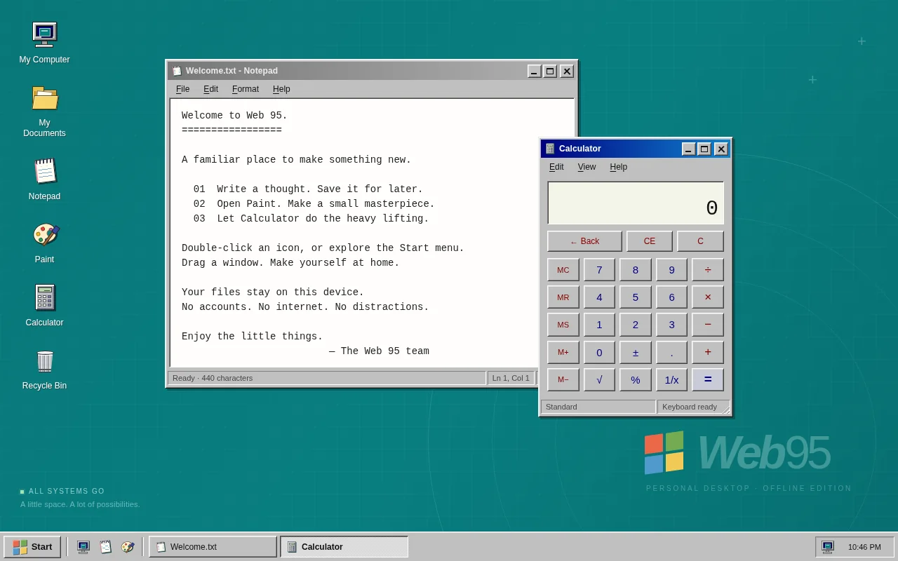 gpt-6.1-sol's output for Retro desktop