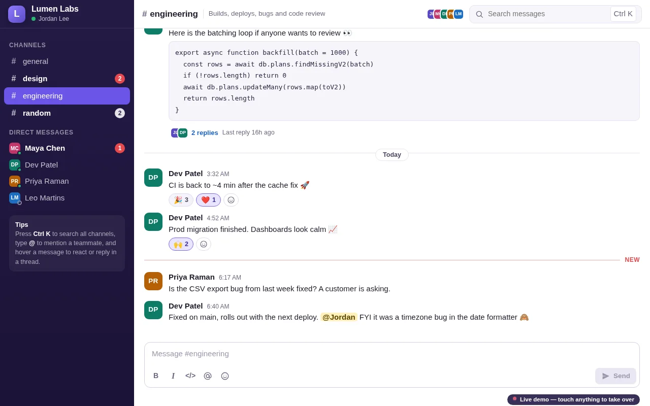 Claude Sonnet 5.5's output for Team chat