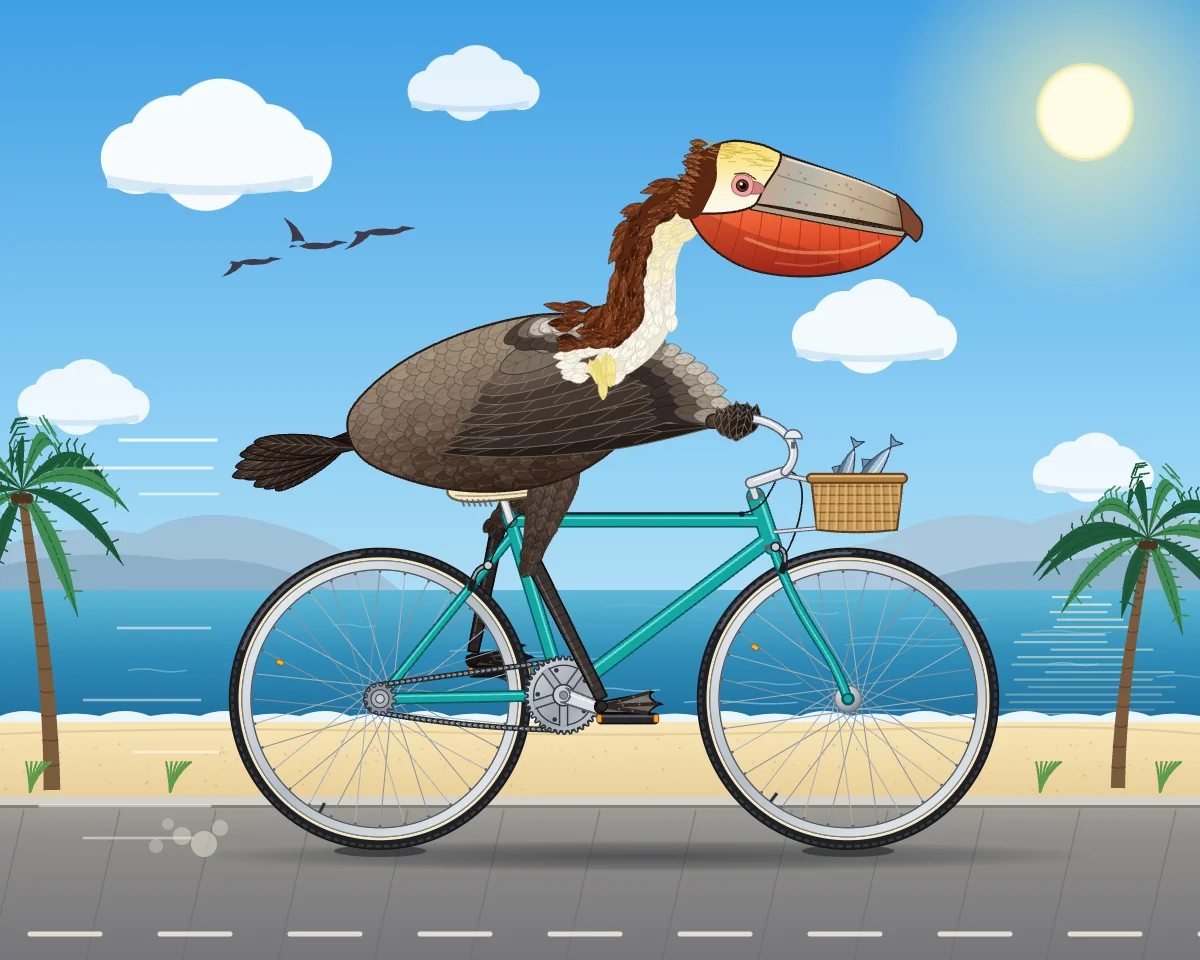 Claude Sonnet 5.5's SVG for California brown pelican riding a bicycle (detailed spec)