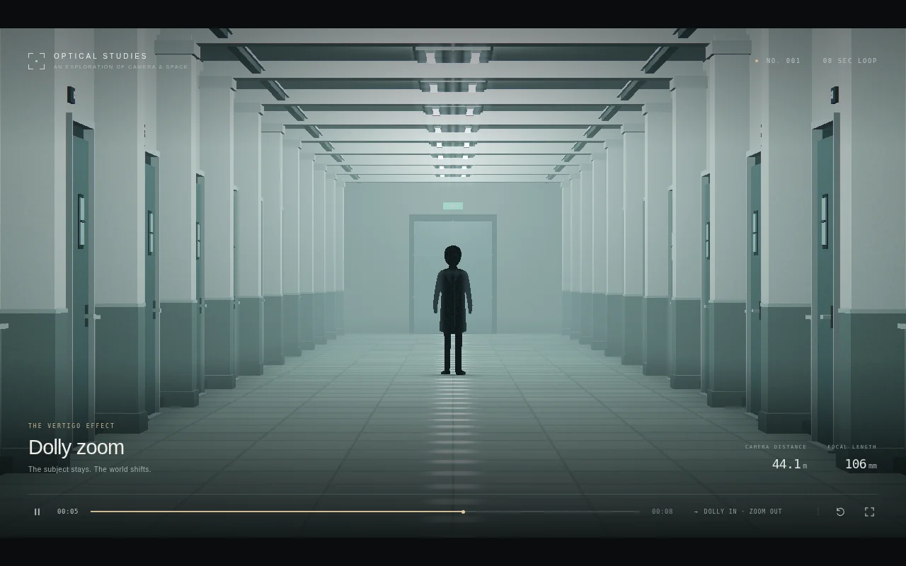 gpt-6.1-sol's output for Cine dolly zoom