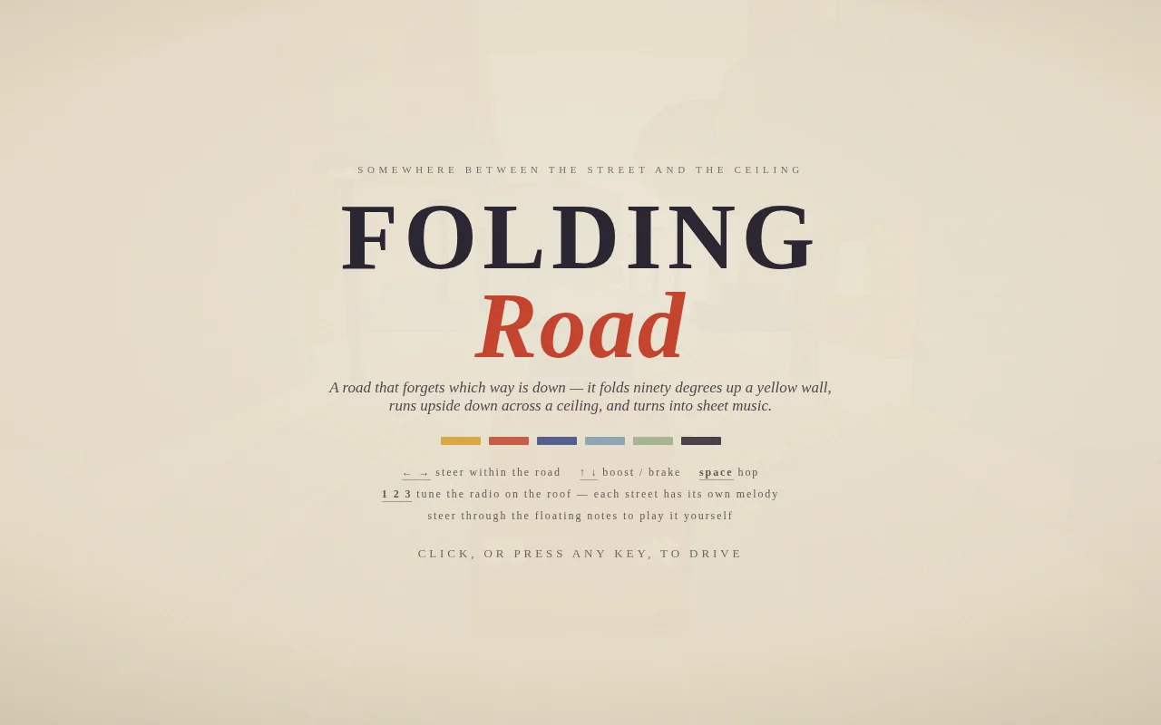 DeepSeek V4.1 Flash's output for Folding road