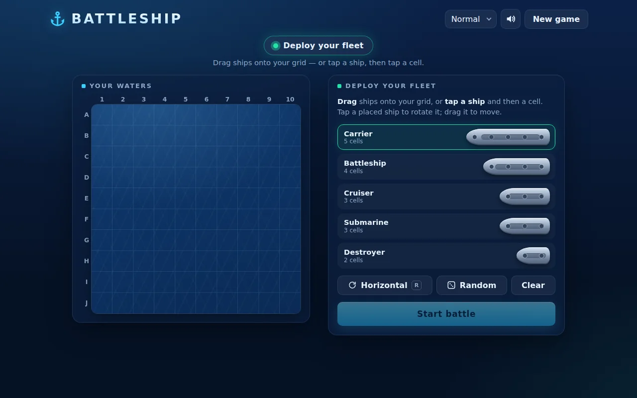 Claude Opus 5.5's output for Game battleship