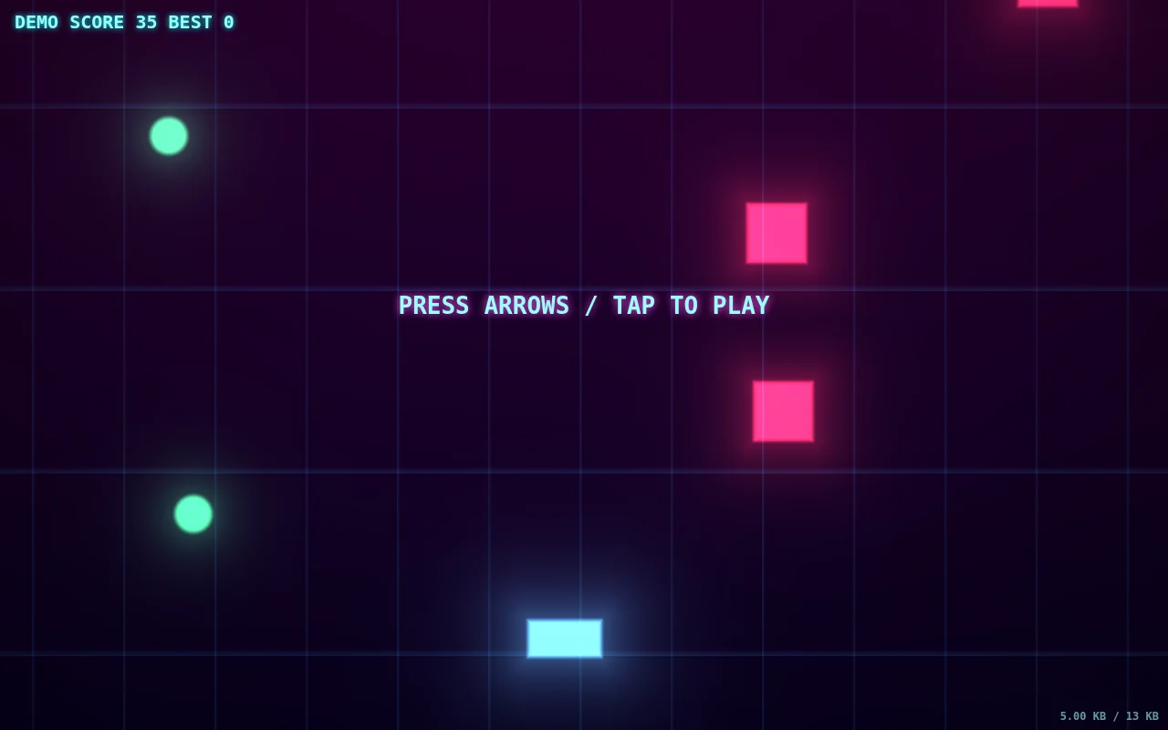 Claude Haiku 5.5's output for Js13k style shader game