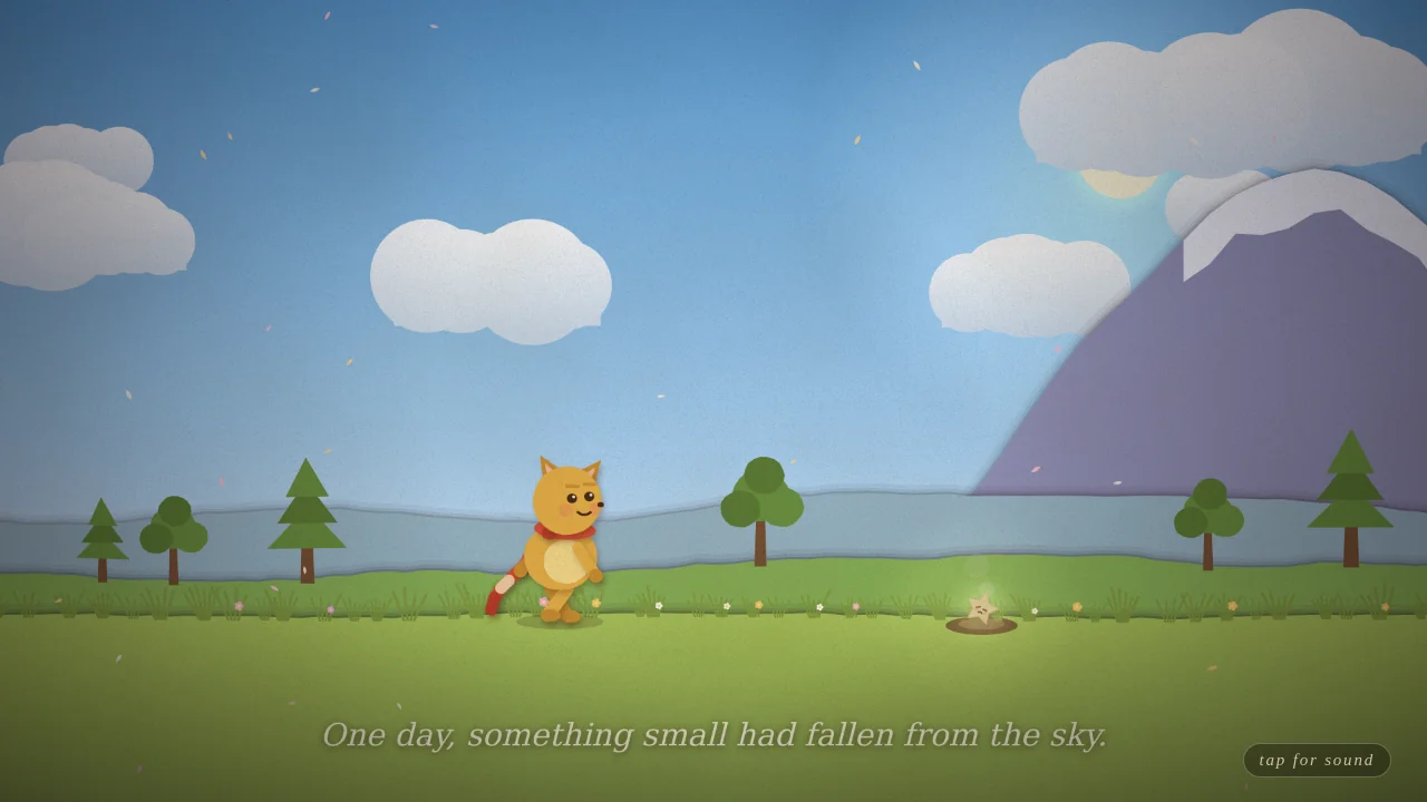 Claude Fable 5.1's output for Animated short (HTML/JS)