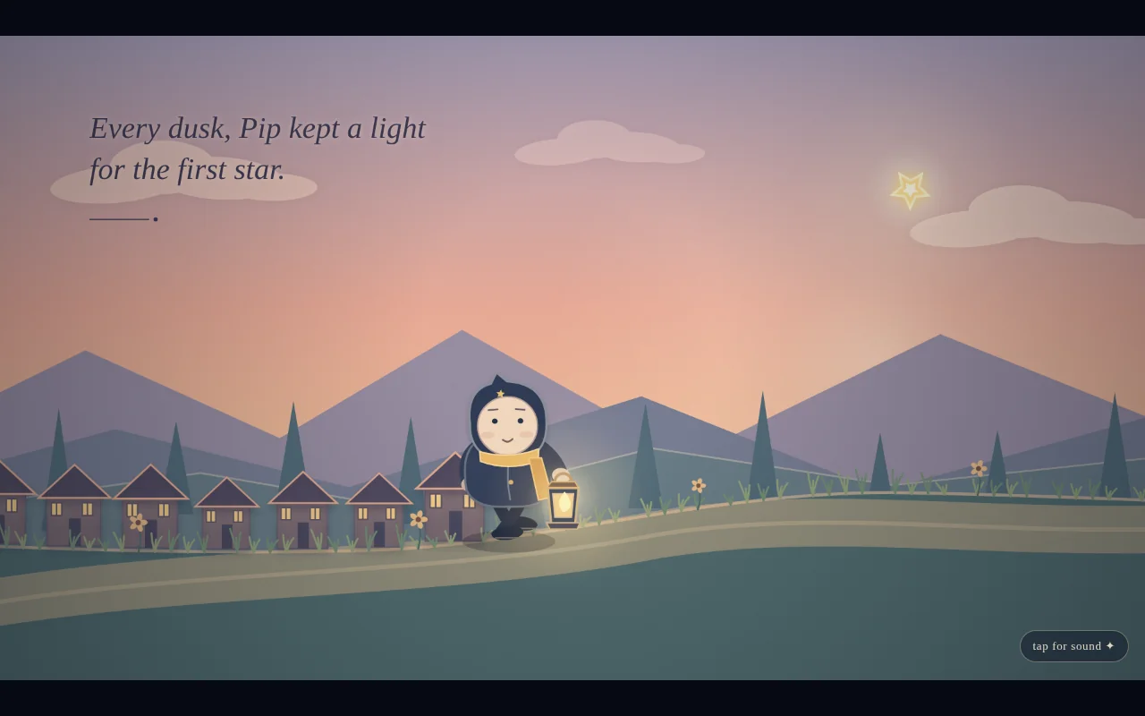 GPT-6 Sol's output for Animated short (HTML/JS)
