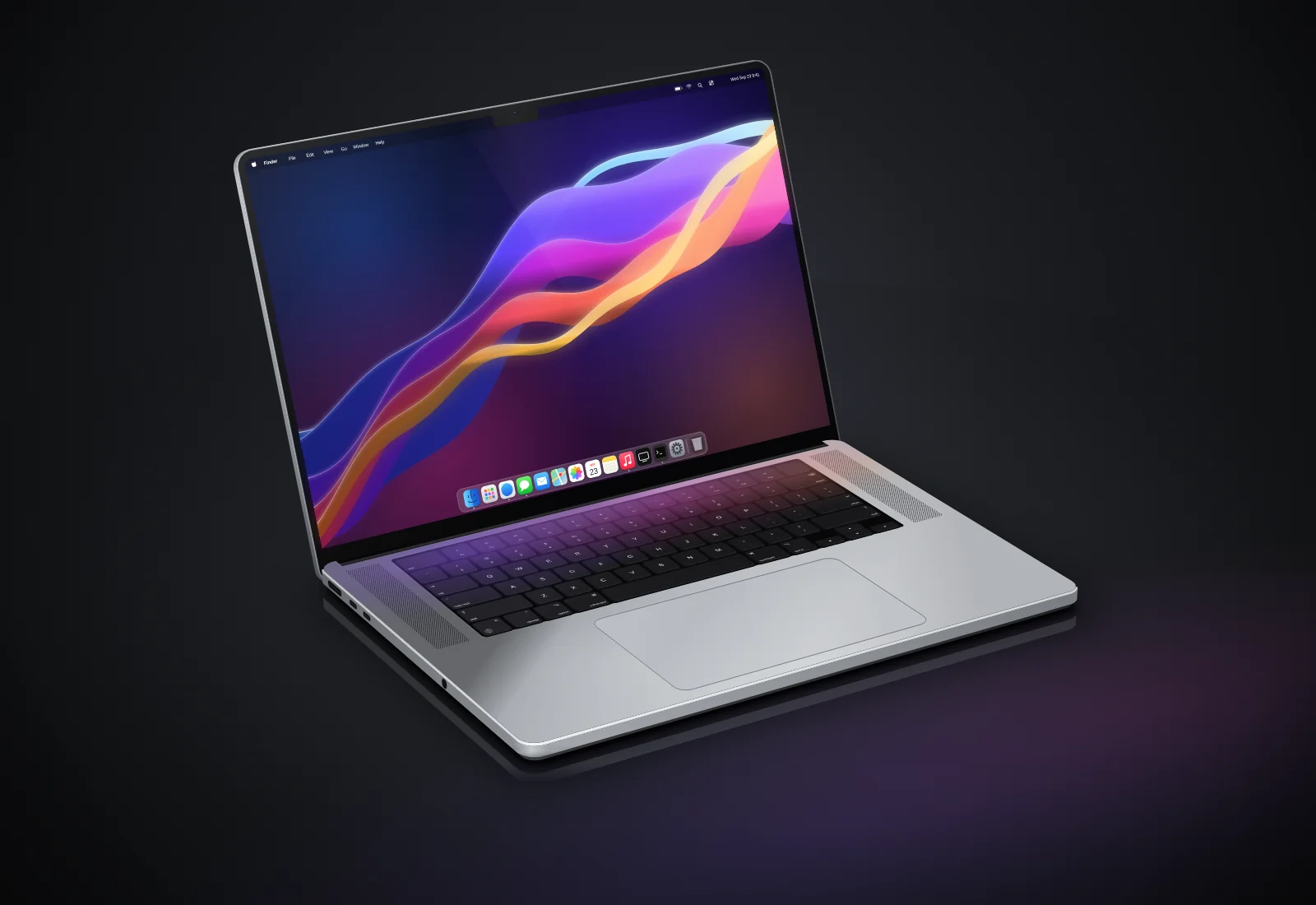 Claude Opus 5.5's SVG for MacBook Pro 16" realistic 3D render (Playcode benchmark)