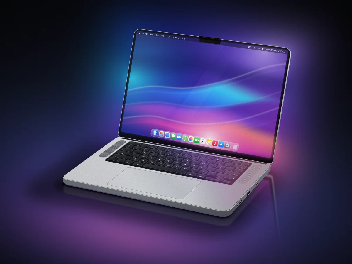 Claude Sonnet 5.5's SVG for MacBook Pro 16" realistic 3D render (Playcode benchmark)