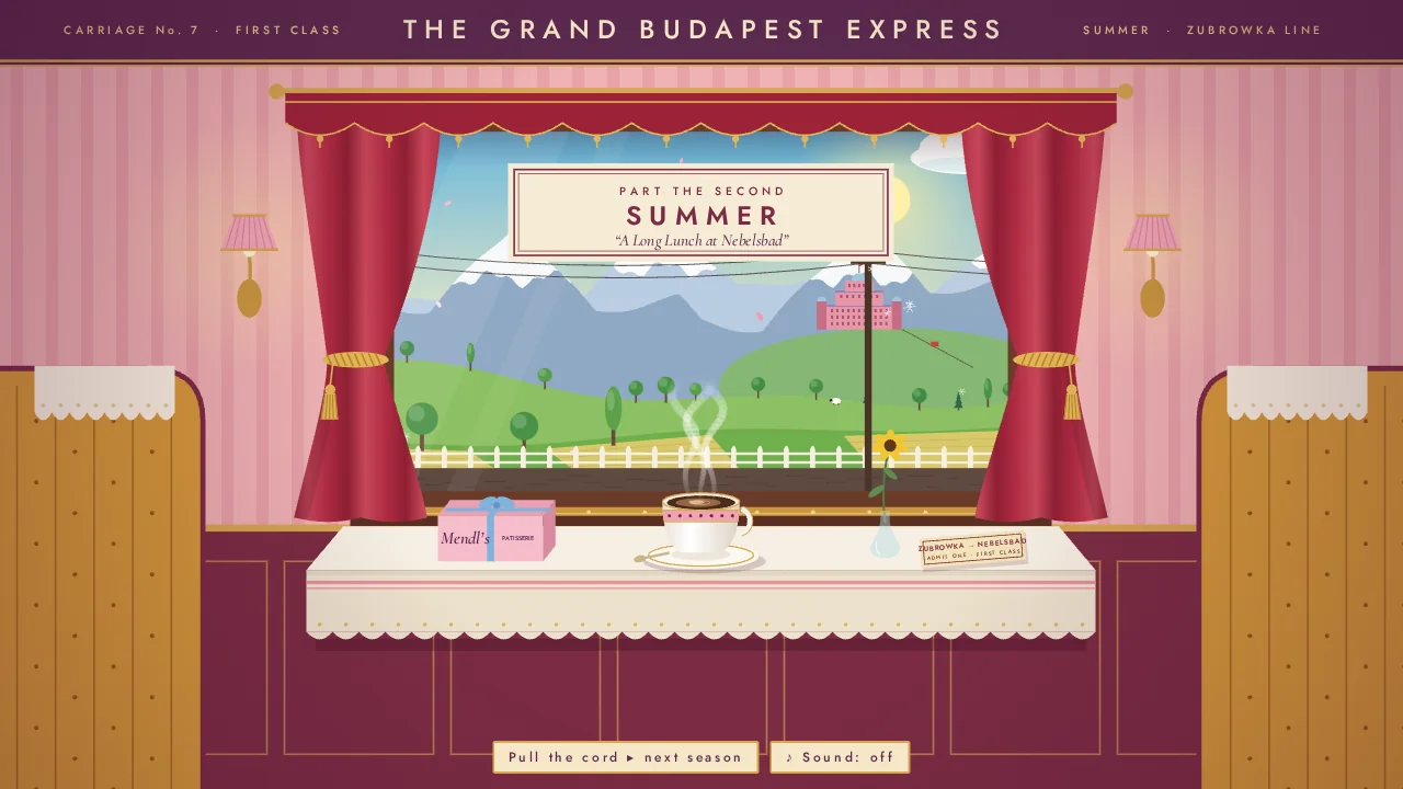 Claude Opus 5.5's output for Train window through four seasons