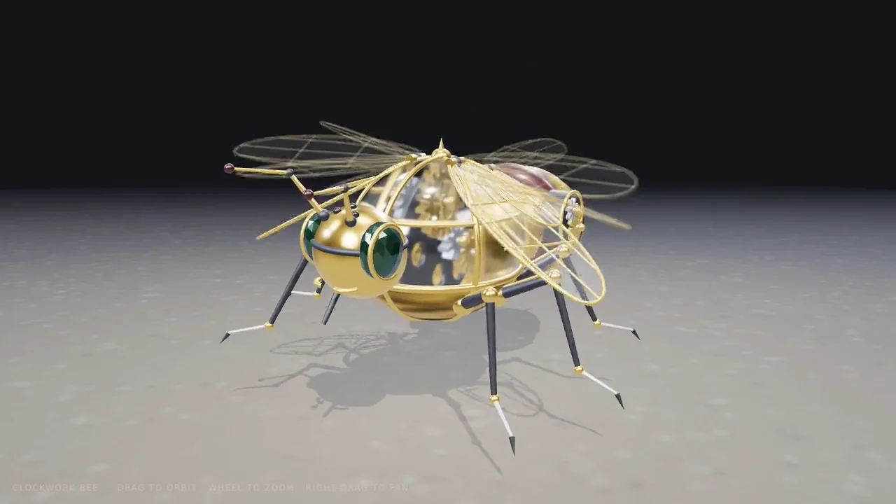Claude Fable 5.1's output for Mechanical bee