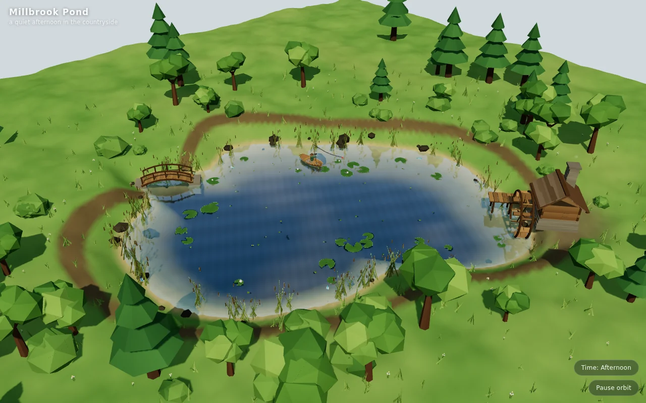 DeepSeek V4.1 Flash's output for Stillwater pond