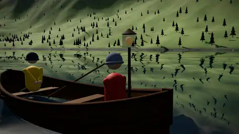 Claude Fable 5.1, Claude Code: Fjord scene (Three.js)