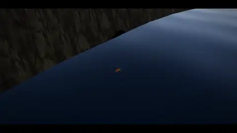 GLM-5.3, Claude Code: Fjord scene (Three.js)