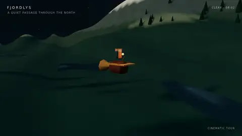 Space Bunny Alpha, Cline CLI: Fjord scene (Three.js)