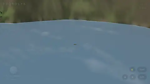 DeepSeek V4.1 Flash, dsh: Fjord scene (Three.js)
