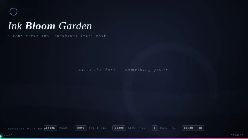 Qwen3.8 27B's output for 001 Ink Bloom Garden