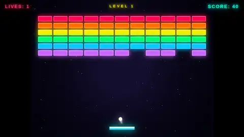 MiniMax M3, Raw API (one-shot): 004 Brick Breaker Neon