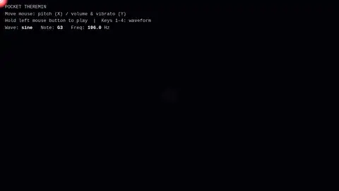 Claude Sonnet 5, Raw API (one-shot): 008 Pocket Theremin