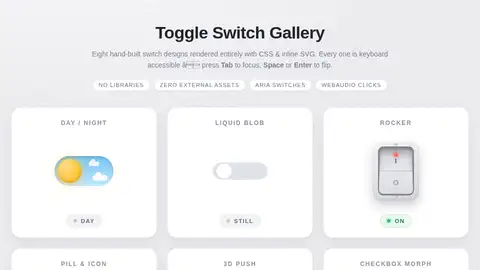 Kimi K3, Raw API (one-shot): 010 Toggle Switch Gallery