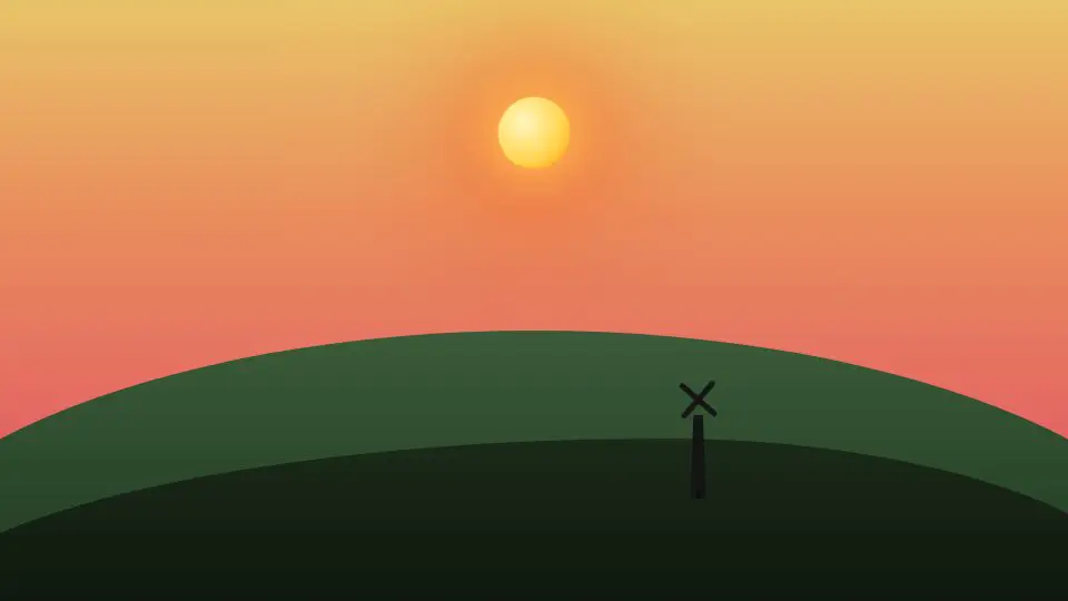 DeepSeek V4 Pro's output for 011 Pure CSS Sunset