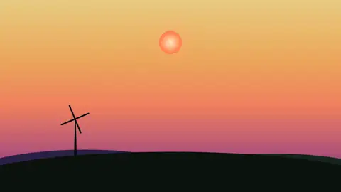 Claude Sonnet 5, Raw API (one-shot): 011 Pure CSS Sunset