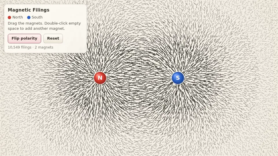 Claude Fable 5.1's output for 012 Magnetic Filings