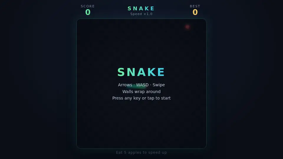 Claude Fable 5.1's output for 014 Snake Reimagined