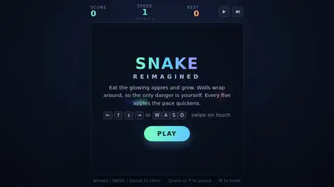 Claude Opus 5.5, Raw API (one-shot): 014 Snake Reimagined