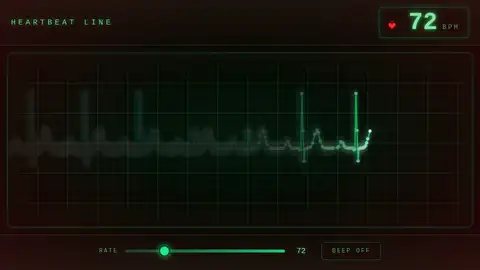 Kimi K3, Raw API (one-shot): 016 Heartbeat Line