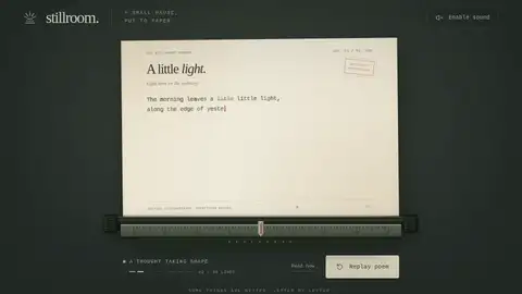 GPT-6 Astra, Raw API (one-shot): 017 Typewriter Poem