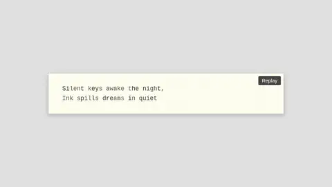 gpt-oss-120b, Raw API (one-shot): 017 Typewriter Poem