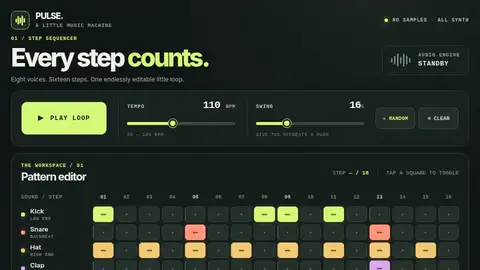 GPT-6 Sol, Raw API (one-shot): 018 Step Sequencer Grid