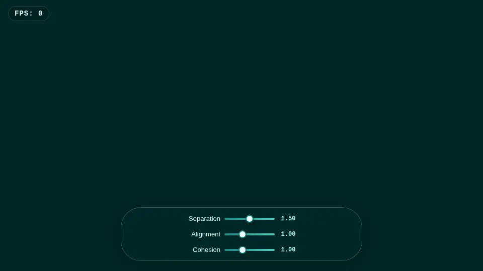 DeepSeek V4 Pro's output for 019 Boids Lagoon
