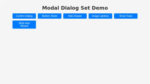 gpt-oss-120b, Raw API (one-shot): 035 Modal Dialog Set