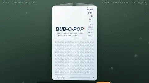 Qwen3.8 27B, Raw API (one-shot): 058 Bubble Wrap Pop