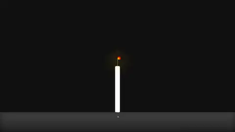gpt-oss-120b, Raw API (one-shot): 061 CSS Candle Flame