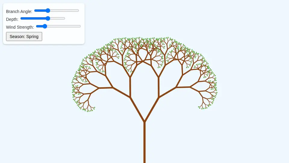 gpt-oss-120b's output for 062 Recursive Tree Wind