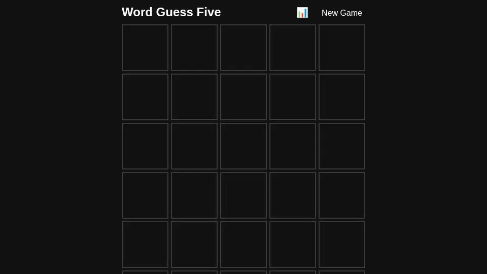 gpt-oss-120b's output for 074 Word Guess Five
