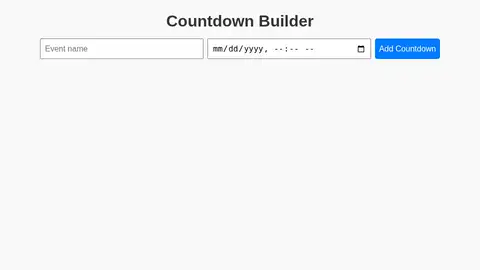 gpt-oss-120b, Raw API (one-shot): 090 Countdown Builder