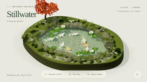 GPT-6 Astra, Raw API (one-shot): Koi Pond Garden