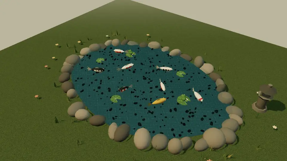 GPT-6 Luna's output for Koi Pond Garden