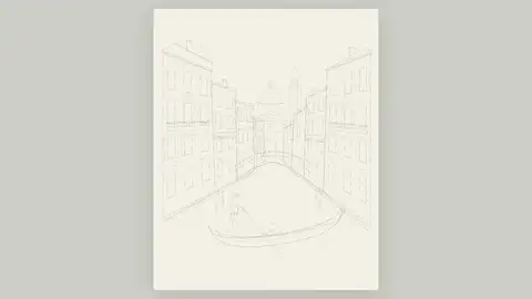 GPT-6 Astra, Raw API (one-shot): Live watercolour: Venetian canal