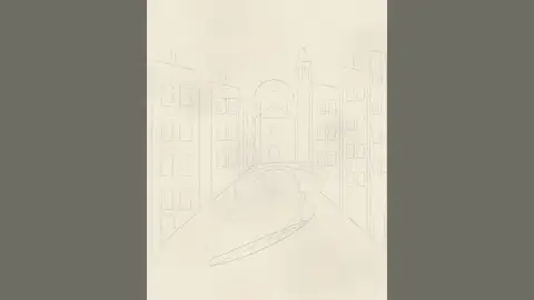 Kimi K3, Raw API (one-shot): Live watercolour: Venetian canal