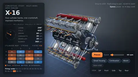 Claude Opus 5.5, OpenCode: X16 engine