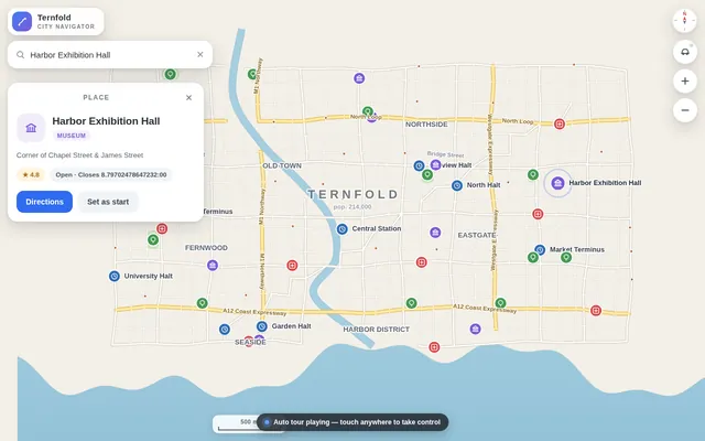 DeepSeek V4.1 Flash, OpenCode: City maps navigator