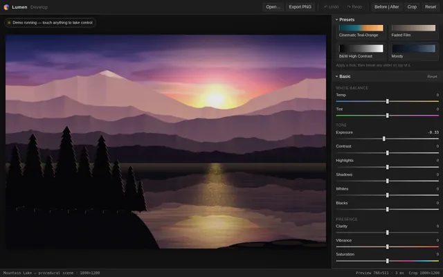 Claude Fable 5.1, Claude Code: Photo editor